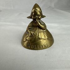 Campainha de mão vintage bronze menina “Holanda” 2”H comprar usado  Enviando para Brazil