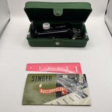 Usado, Máquina de costura vintage profissional SINGER ButtonHoler com acessórios instruir comprar usado Usado, Máquina de costura vintage profissional SINGER ButtonHoler com acessórios instruir comprar usado  Enviando para Brazil
