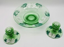 Green uranium glass for sale  Bolton