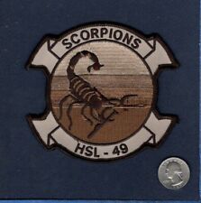 Original HSL-49 SCORPIONS US NAVY SH-60 Seahawk Helicopter Squadron Desert Patch comprar usado  Enviando para Brazil