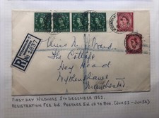 1952 registered fdc for sale  NEWTON ABBOT