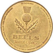 BELL'S SCOTCH WHISKY TOKEN PUBLICITÁRIO ABERTO ESCOCÊS (#3874) comprar usado  Enviando para Brazil