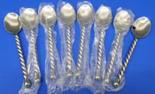 8 - GS Configurações Gourmet SILVER TEAR Talheres de Chá de Aço Inoxidável Torção Brilhante comprar usado  Enviando para Brazil