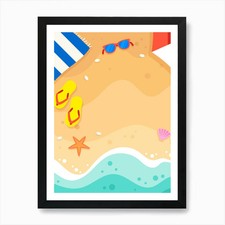 Beach scene art d'occasion  Expédié en Belgium