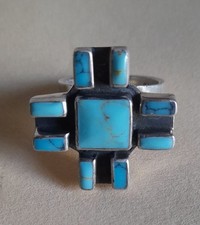 Bague turquoise argent d'occasion  La Coquille