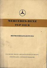 MERCEDES 180 D Betriebsanleitung 1955 W120  Ponton Bedienungsanleitung  BA comprar usado  Enviando para Brazil