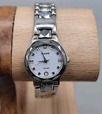 Relógio feminino Rado Diastar cerâmica quartzo data janela 11103223 23mm 7" pulseira vintage  comprar usado  Enviando para Brazil