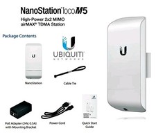 NanoStation loco M5 * 13 dBi IndoorOutdoor AirMAX loco M5 10+ Km 1 x LAN comprar usado  Enviando para Brazil