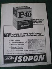 DAVID'S ISOPON PASTA DE REPARO DE FIBRA DE VIDRO PEDRA DE AMOLAR LON 1976 ANÚNCIO TAMANHO A4 ARQUIVO 5, usado comprar usado  Enviando para Brazil