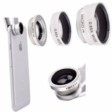 Lente de câmera 3 em 1 olho de peixe grande angular macro clipe zoom para iPhone 7 8 6S 5 SE comprar usado  Enviando para Brazil