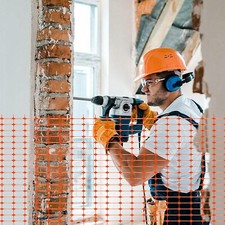 Recinzione plastica arancione usato  Parma