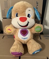 Brinquedo de pelúcia Fisher Price Laugh & Learn cachorro de pelúcia musical "BARRIGA" não testado comprar usado  Enviando para Brazil
