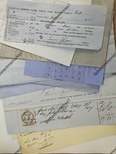 Victorian handwritten receipts for sale Victorian handwritten receipts for sale  CHORLEY