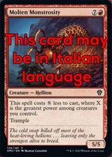 Mtg molten monstrosity usato  Bari