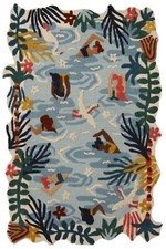 Usado, Tapete floral tufado à mão derretendo. Tapete para quarto. tapete de área. tapete tuft. carpete comprar usado  Enviando para Brazil
