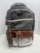 Itzy Ritzy Bolsa de Fraldas Grande Boss Mochila Garrafa Bolso Espinha de Arenque Creme de Café comprar usado  Enviando para Brazil
