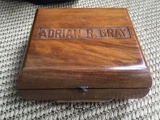 Vintage wooden humidor for sale  CAMBRIDGE