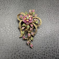 Vintage floral rhinestone for sale  Charleston