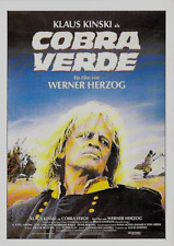 Cinema Filmplakatkarte, Cobra Verde, Klaus Kinski,  1987 na sprzedaż Cinema Filmplakatkarte, Cobra Verde, Klaus Kinski,  1987 na sprzedaż  Wysyłka do Poland