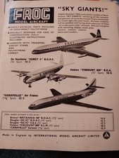 Sk138 Ephemera 1962 Anúncio Sapo Modelo Aeronave Sky Giants comprar usado  Enviando para Brazil