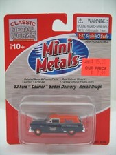 Mini Metals HO Modelo 30306: 1953 Ford Courier Sedan Delivery, Rexall Drugs comprar usado Mini Metals HO Modelo 30306: 1953 Ford Courier Sedan Delivery, Rexall Drugs comprar usado  Enviando para Brazil