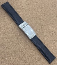 20mm black leather for sale  MILTON KEYNES