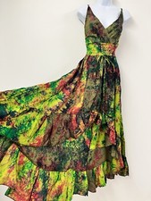Green silk dress for sale  PLYMOUTH