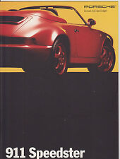 Porsche speedster brochure for sale  WHITBY