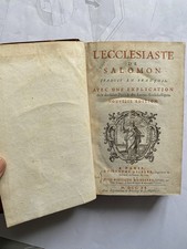1711 ecclesiaste salomon d'occasion  Saint-Pierre-d'Irube
