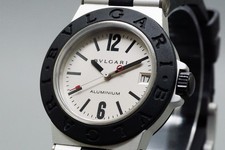 *Quase em perfeito estado* BVLGARI alumínio AL32TA mostrador prata quartzo relógio unissex do Japão comprar usado  Enviando para Brazil