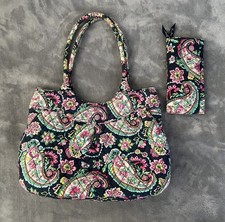 VERA BRADLEY PETAL PAISLEY LG BOLSA TOTE ALÇA DUPLA E CARTEIRA TRI FLOLD comprar usado  Enviando para Brazil