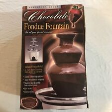 Mini Fuente Fondue Chocolate Nostalgia Eléctrica 3 Niveles Nueva Caja Abierta segunda mano  Embacar hacia Mexico