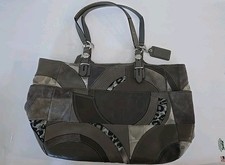 Bolsa tote Coach F15459 Legacy patchwork prata cinza camurça couro tecido leopardo comprar usado Bolsa tote Coach F15459 Legacy patchwork prata cinza camurça couro tecido leopardo comprar usado  Enviando para Brazil