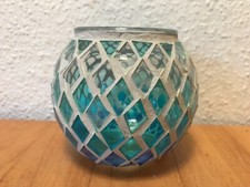 Windlicht blauem glasmosaik gebraucht kaufen  Hannover