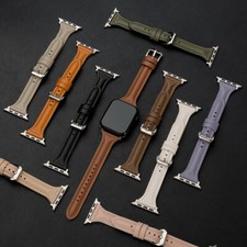 Pulseira de relógio de silicone e couro para Apple Iwatch 7654321 38 40 41 42 44 45mm comprar usado  Enviando para Brazil