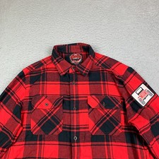 Camisa masculina de flanela Angry Minnow grande jipe vermelho búfalo xadrez bolso frontal arte comprar usado  Enviando para Brazil