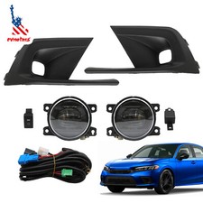 1*Par de luzes de neblina de LED para-choque dianteiro adequado para 2022 2023 2024 Honda Civic 4DR comprar usado  Enviando para Brazil
