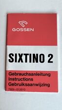 Gossen sixtino bedienungsanlei gebraucht kaufen  Lübeck