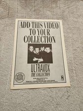 ANÚNCIO DE REVISTA FPOT148 12X8" ULTRAVOX: A COLEÇÃO comprar usado  Enviando para Brazil