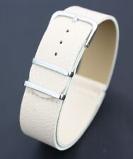 20mm leather white for sale  WAKEFIELD