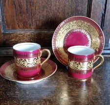 Pair demitasse coffee for sale  THATCHAM