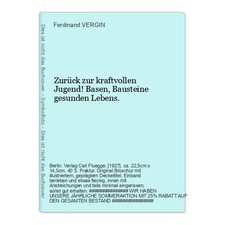 Zurück zur kraftvollen Jugend! Basen, Bausteine g VERGIN, Ferdinand: na sprzedaż  Wysyłka do Poland