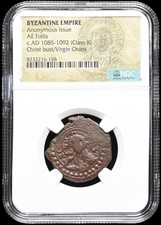 Império Bizantino. Cristo/Virgem Maria. 1085-92AD. Classe K. Certificado NGC. Escasso. comprar usado  Enviando para Brazil