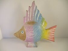 Multicoloured wooden fish for sale  BRIDGWATER