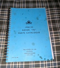 rover 75 parts catalogue for sale rover 75 parts catalogue for sale CREWE