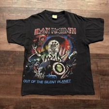 Camisa 2000 Iron Maiden “Out of the Silent Planet” tamanho XL etiqueta euro comprar usado  Enviando para Brazil