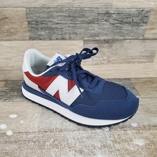 Tênis New Balance 237 infantil tamanho 5 corrida atlético azul marinho tijolo vermelho com cadarço comprar usado  Enviando para Brazil