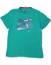 Camiseta masculina gráfica DIADORA GG turquesa CE84 comprar usado  Enviando para Brazil