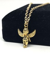 Gold angel necklace for sale  CRAWLEY