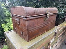 Victorian tin trunk for sale  HALSTEAD